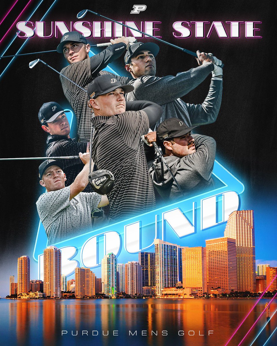 PurdueMensGolf's tweet image. 📍: Sunshine State 

#NCAAGolf x #BoilerUp