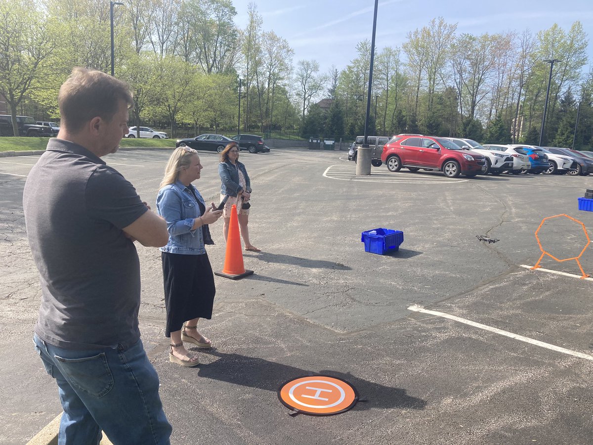 MCS Gifted team is learning how to fly drones at NEOESC with CC Public Library. #stemrocks #wermedina