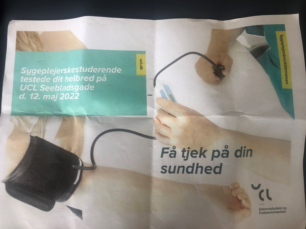 kurtgn's tweet photo. Many students received a free health check from our talented nursing students today at @UclDk . Unfortunately, no students attended the cybersecurity check last month to get a badge. Students should take cybersecurity more seriously! https://t.co/r5dbKpDvPg