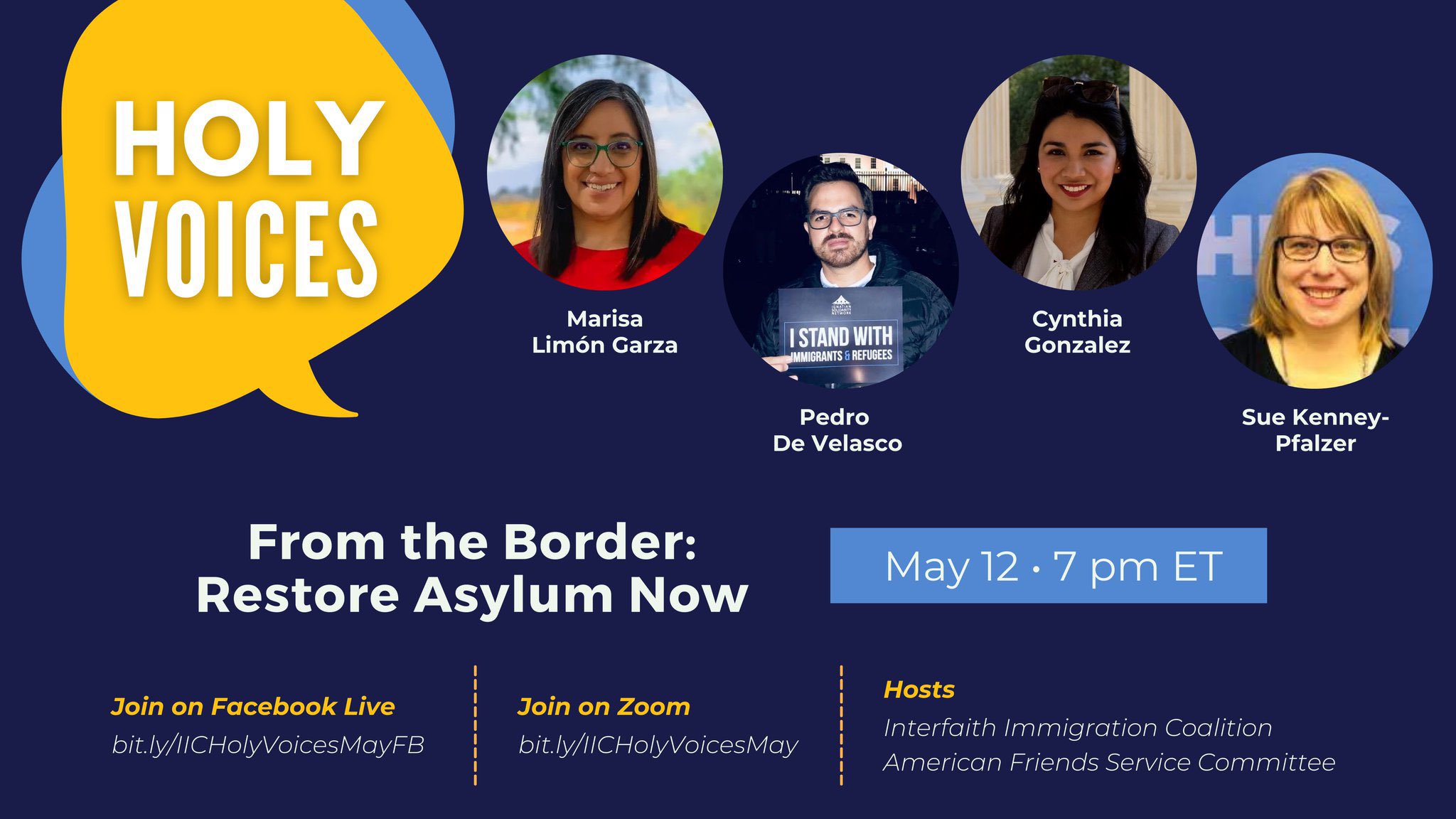 Interfaith Immigration Coalition on Twitter: "📢 TODAY at 7 pm ET! Hear