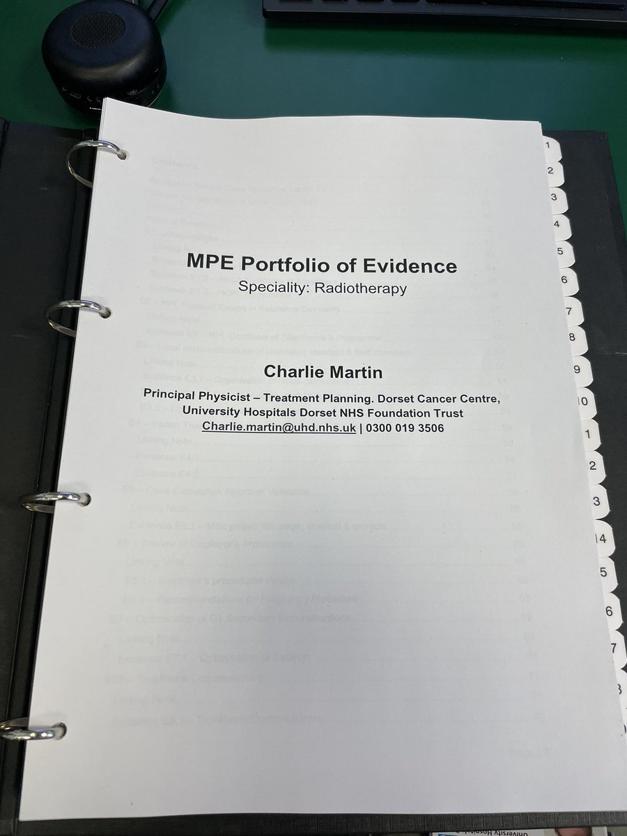 charlie_martin2's tweet photo. Proud professional moment finally submitting my Medical Physics Expert portfolio today #healthcarescience #medicalphysics #radiotherapyphysics #RTPhysics https://t.co/x1jjdJqQB8