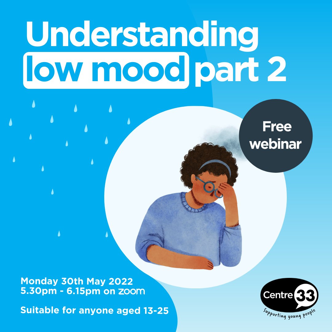 Centre33Camb's tweet photo. Do you often find yourself feeling down, sad, or flat? 🫥If you want to learn more about low mood and ways to manage it, then come along to our webinars.

Visit our events page to register: https://t.co/BCu5sNKEDU

#MentalHealthAwarenessWeek
#IveBeenThere https://t.co/iYhrxUbJia