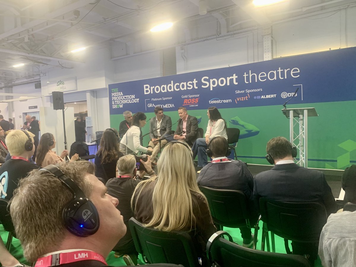 conordignam's tweet image. Another great session at ⁦@mediaprodshow⁩ - with sport media giants BT, Sky and IMG discussing how changes in production during pandemic has accelerated remote and more sustainable production. #MPTS2022