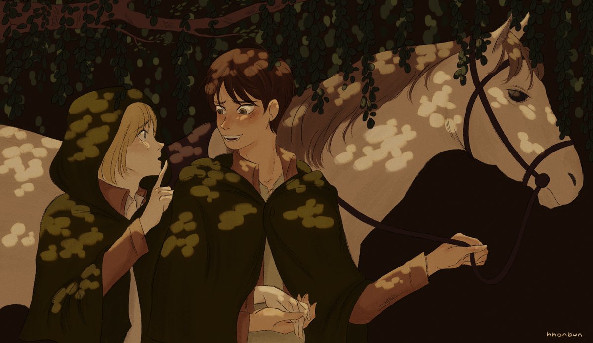 sneaking out (finished🍃) 
#eremin #attackontitan