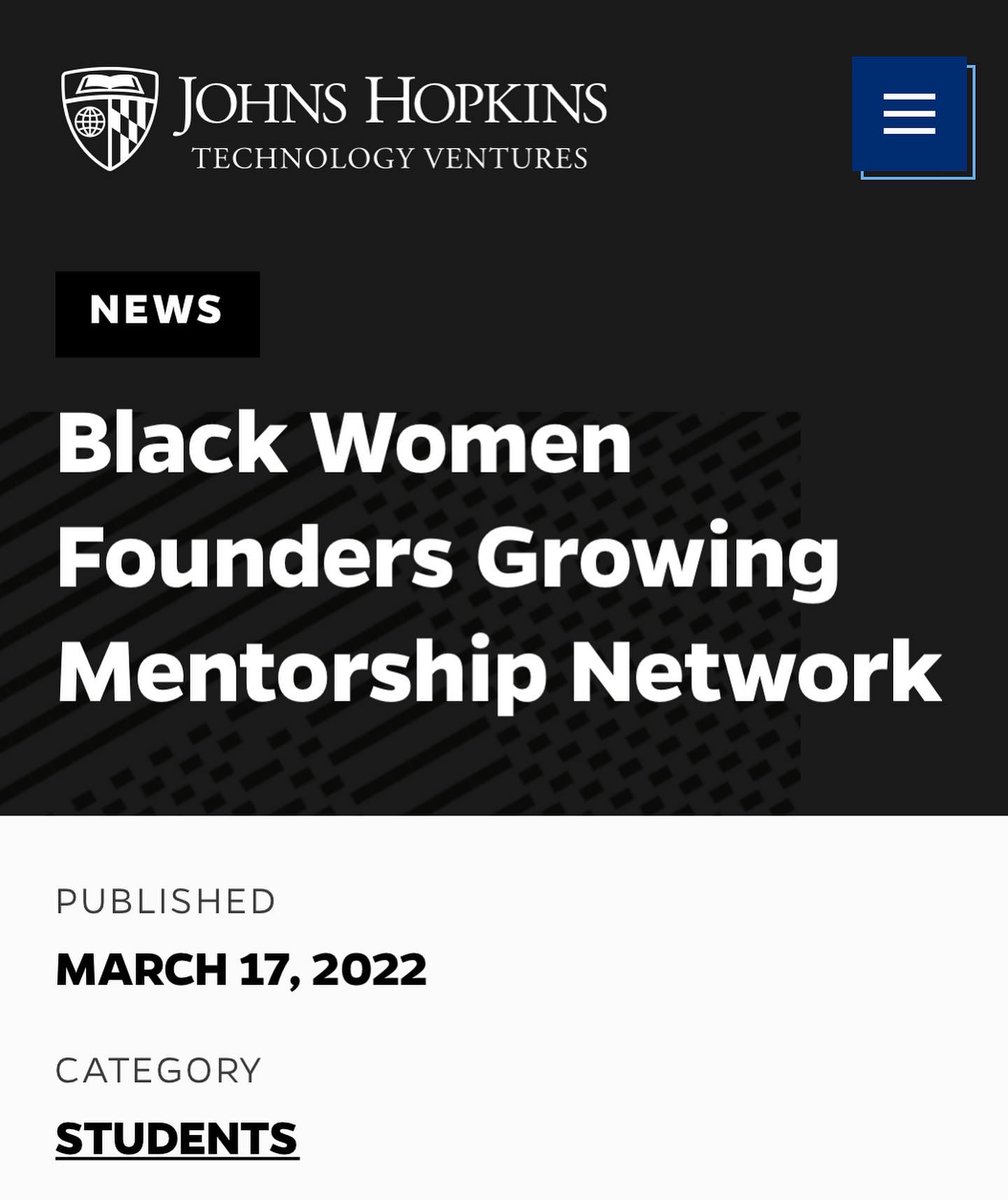 chsscheme's tweet photo. Our Founder and Executive Director @laurettahamza was appointed by @fastforward_u and John Hopkins Technology Ventures as one of the mentors. https://t.co/F947Ur7N2X