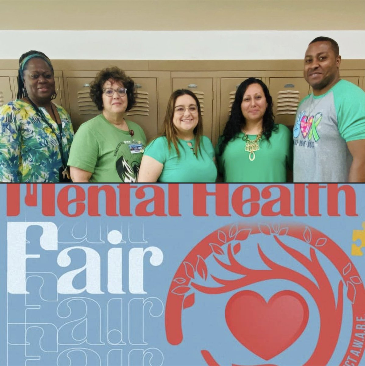 LawtonPS's tweet photo. Get your green ready #LawtonPS family!
Help us support mental health awareness month by wearing green Friday, May 13th as we prepare to kick off our Mental Health Fair Saturday, May 14th!
#MentalHealthAwarenessMonth #ProjectAWARETeam #WeAreLPS #oklaed #OKAWARE https://t.co/ZPOTai5LIn