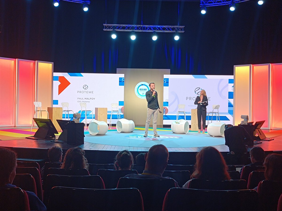 Bravo à <a href="/Proteme2/">Proteme</a> pour leur pitch de 3min lors de @PSaclaySPRING à <a href="/Polytechnique/">École polytechnique</a> ! L'occasion de parler de leur solution d'#enrobage alimentaire pour #fruits et légumes pour une meilleure #conservation et moins de #pesticides ! #food #innovation <a href="/AgroParisTech/">AgroParisTech</a> <a href="/FoodInnlab/">Food'InnLab</a>