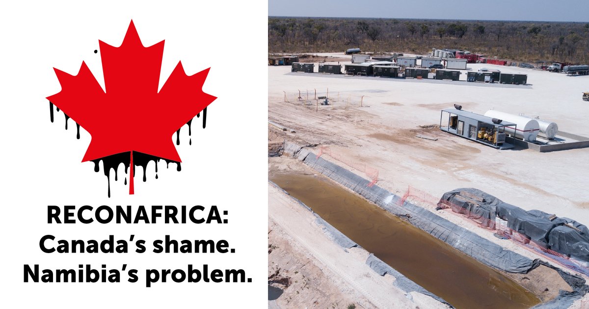 Saving Okavango's Unique Life - SOUL (@soul_okavango) on Twitter photo <a href="/CORE_Ombuds/">Canadian Ombudsperson (CORE)</a> <a href="/MiningIndaba/">Mining Indaba</a> <a href="/AltMiningIndaba/">Alt Mining Indaba</a>
Suspect business practices alert! ReconAfrica failed to line their drill mud pits claiming a liner is not required as an βorganicβ water-based fluid has been used to drill. <a href="/CORE_Ombuds/">Canadian Ombudsperson (CORE)</a> <a href="/MiningIndaba/">Mining Indaba</a> <a href="/AltMiningIndaba/">Alt Mining Indaba</a>
Suspect business practices alert! ReconAfrica failed to line their drill mud pits claiming a liner is not required as an βorganicβ water-based fluid has been used to drill.