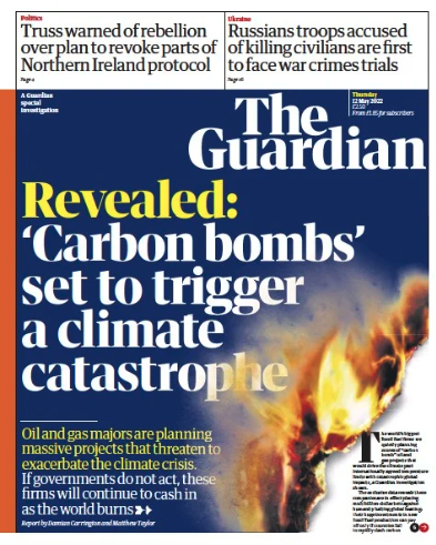 LeoHickman's tweet photo. Here's the frontpage of today's Guardian, in case you haven't seen it yet... https://t.co/x16Uzwqx4A