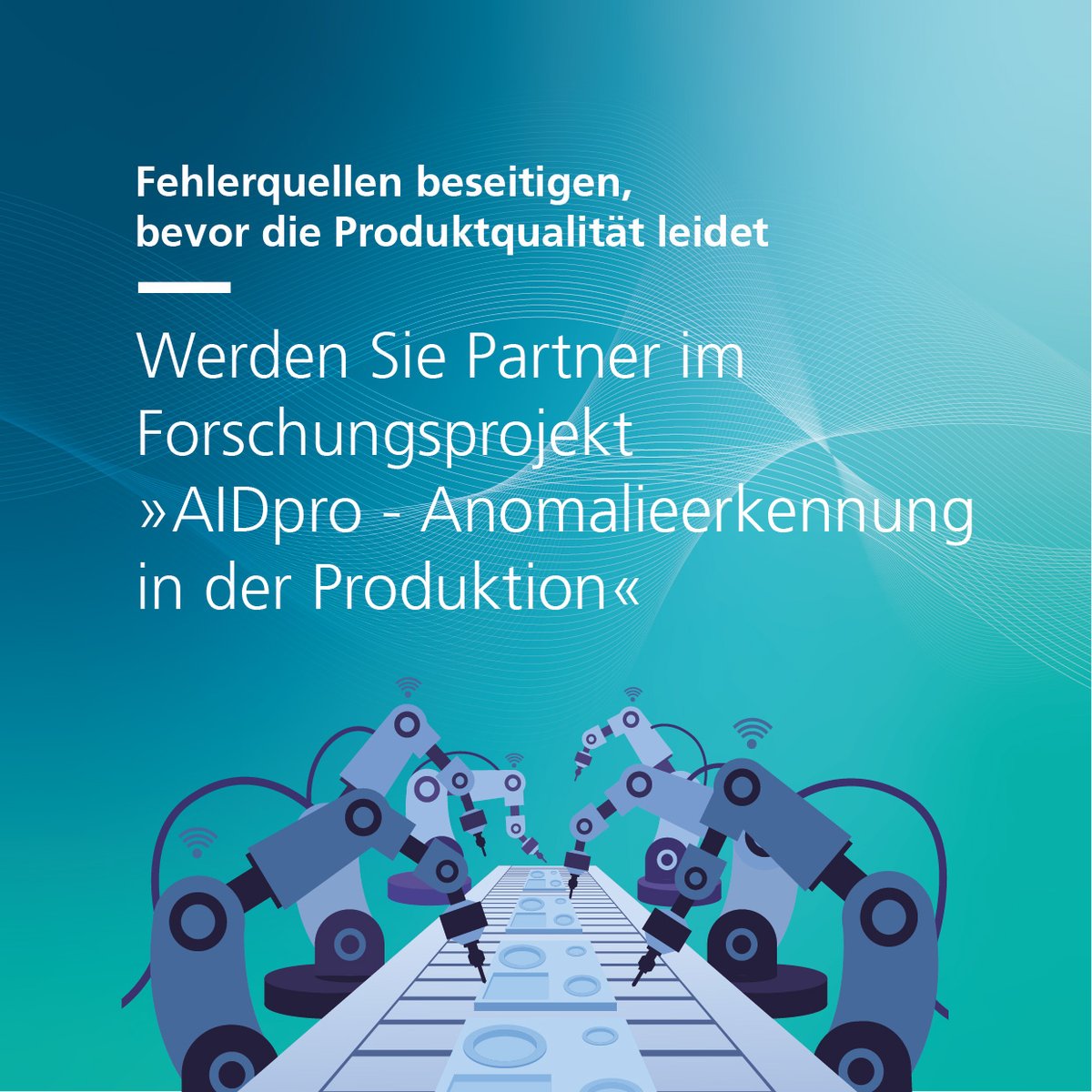 FraunhoferAISEC's tweet photo. Probleme in der Produktion vermeiden: Wir forschen daran, automatisiert Fehlerquellen zu erkennen, bevor die Produktqualität darunter leidet.
Werden Sie Partner in unserem Projekt #AIDpro!
👉🏼https://t.co/99RRUubDfk
#predictivequality #predictivemaintenance #anomalieerkennung https://t.co/UIHZAFwNql
