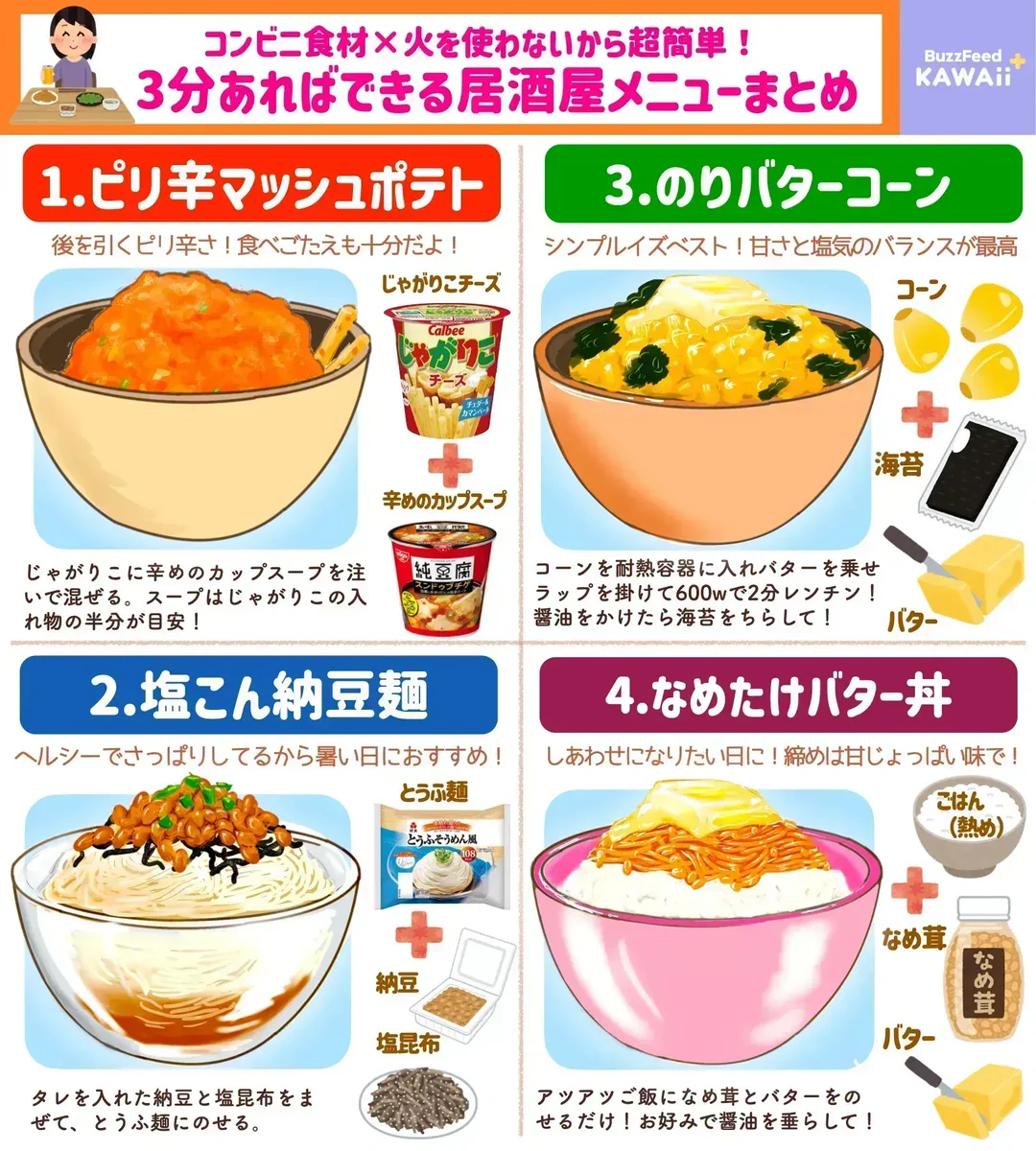 火が不要&短時間で作れちゃう？！よくお家でお酒を飲むという人必見、お酒が進みそうなレシピ8選！