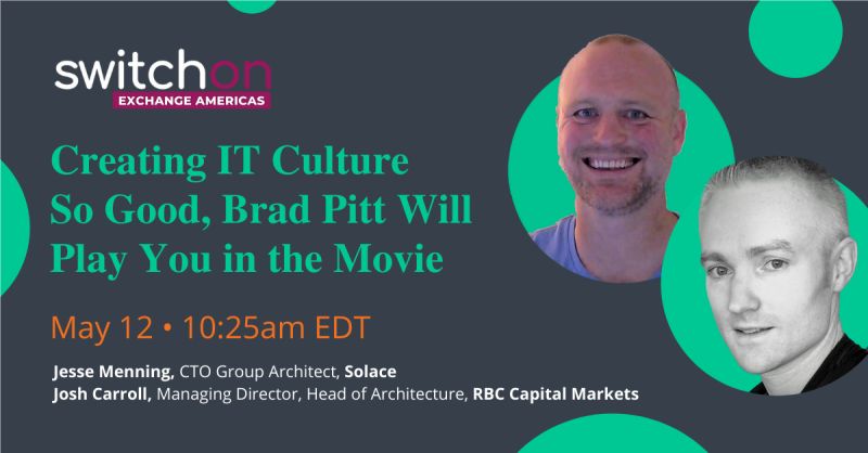 In 20 minutes, find out what happens when innovative enterprise architecture permeates an organization at the switchonconf.com  <a href="/solacedotcom/">Solace</a>  <a href="/RBC/">RBC</a>
