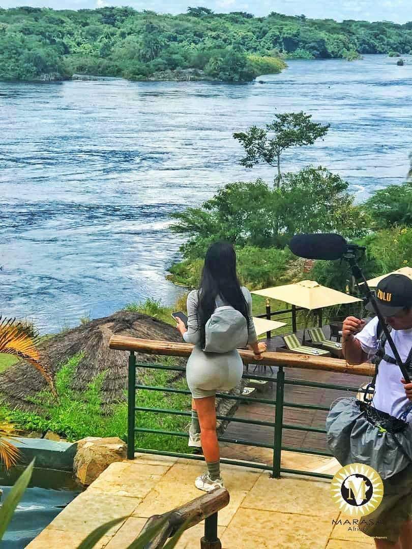 mugarra's tweet photo. While in Uganda, Kanye West and Kardashian stayed in our largest national park, Murchison Falls. Kim Kardashian wrote on her Snapchat, "Dear world, there is another heaven in Uganda.” 
#ThrowBackThursday #ExploreUganda https://t.co/a1CaPEO8YX