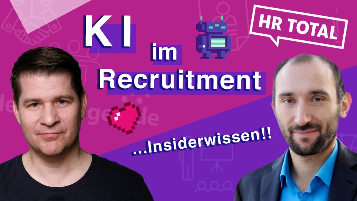 #HR Total: Neues Deep Dive Video! Thema künstliche Intelligenz (KI) und Matching-Technologie im #Recruiting und HR. Wunderbar erklärt und erläutert von Stefan Daenzer, Head of AI &amp; Innovation bei <a href="/stellenanzeigen/">stellenanzeigen.de GmbH & Co. KG</a> 
youtube.com/watch?v=Q6IDAP…