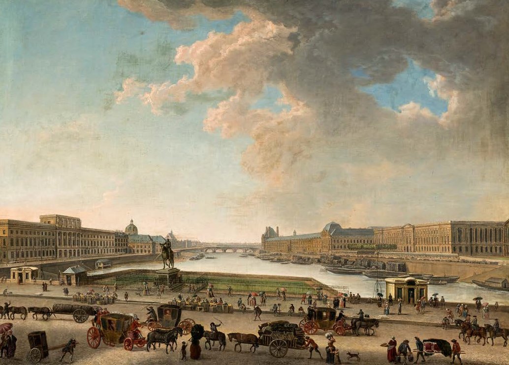 ElMuseoSoumaya's tweet photo. Pierre-Antoine #Demachy pintó esta obra en la que se observa parte de la Plaza de la Escuela en #París, célebre en el siglo XVIII por albergar famosos cafés como el Manoury y Parnasse☕️. https://t.co/HPCudQxppa