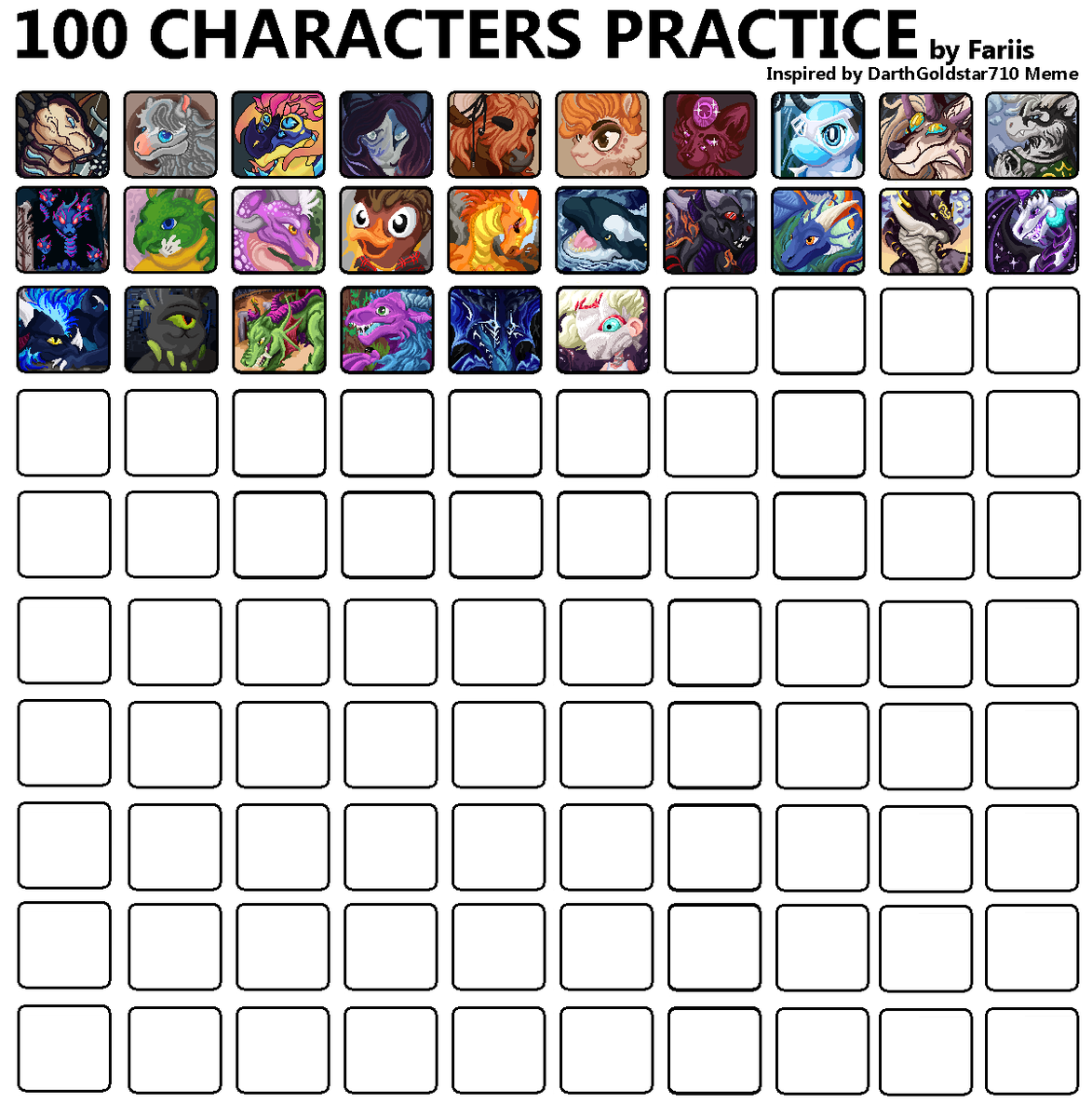 FariisTal's tweet photo. 100 Icons challenge

The reason for my absence is a challenge that I decided to start to progress in pixel art, starting with icons 

Also they are all slightly animated as GIFs for each participant

#pixelart #icon #headshot #oc #dragon #humanoid #alien #feral #anthro #wip https://t.co/xzQXfQudwL