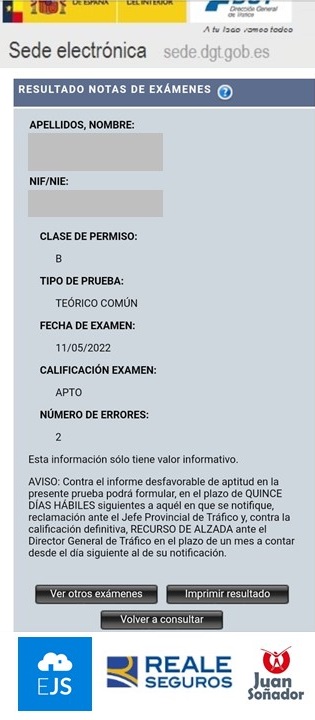 ESCUELAJUANS's tweet photo. 🍾¡Como nos gusta recibir mensajes como este!🎉🎊😍👏👏Un nuevo aprobado gracias a las becas de carnet de conducir finaciadas por @Reale_Seguros 🤗Un subidón de autoestima 😊 y un paso importante para mejorar la empleabilidad 💪#ApasionadosXlaVida @donboscoempleo @FundacionJuanS https://t.co/BDsXsMfNO2