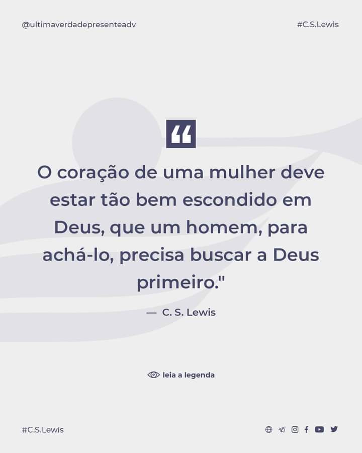 E o conselho também vale para os homens. Reflita!