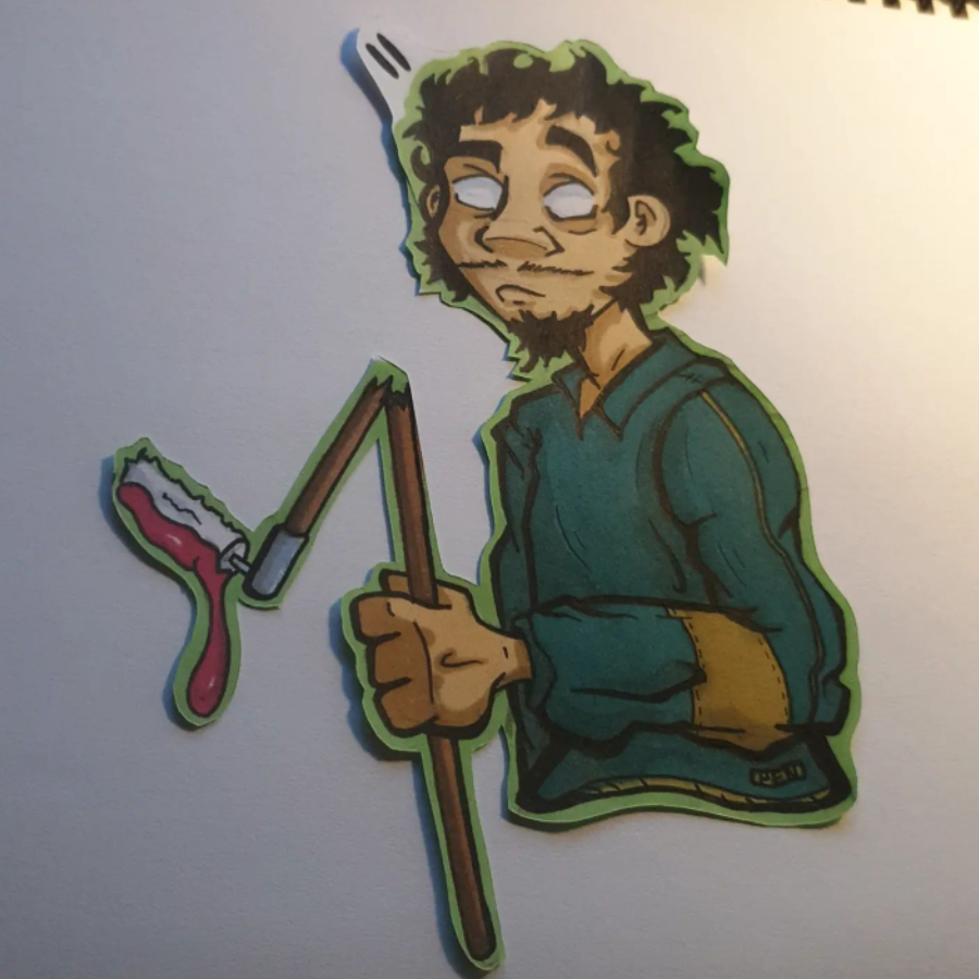 So i'm a solo creator and i came from doing commission artworks for all sort of businesses and people. Really liked this space and wanted to be involved. I really wanted to create something art based. I'm no dev so art was my thing.
I went sketchbook digging and found this ⬇️
🧵1