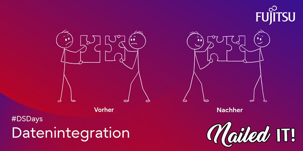 Fujitsu_DE's tweet photo. Was nicht passt, wird passend gemacht 🧩! Wenn #Datenintegration so einfach wäre wie Puzzeln. Aber je mehr Teile es sind, desto schwieriger wird es, sie zusammenzufügen. #DSDays
Du kennst das Gefühl? Dann zu den #Data & Storage Days anmelden:
👉 https://t.co/8caCoqK0ZK https://t.co/x0P1ZLazoe