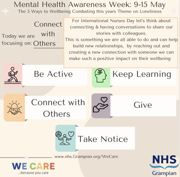 Grampian Psychological Resilience Hub (@grampianprh) on Twitter photo During Mental Health Awareness Week,we have International Nurses Day! 🥳 We want to say a big thank you to all of the Mental Health Nurses on our team 🌟
#InternationalNursesDay #MentalHealthAwarenessWeek
<a href="/malcolmson_lisa/">Lisa Malcolmson💙🏴🇺🇦</a> <a href="/LesleyLawrie4/">Lesley Vickers</a> <a href="/fionalori/">Fiona L Ferguson</a> <a href="/Jando1806/">Jen Gabrielli</a> <a href="/sheila_reid6/">Sheila Reid</a> During Mental Health Awareness Week,we have International Nurses Day! 🥳 We want to say a big thank you to all of the Mental Health Nurses on our team 🌟
#InternationalNursesDay #MentalHealthAwarenessWeek
<a href="/malcolmson_lisa/">Lisa Malcolmson💙🏴🇺🇦</a> <a href="/LesleyLawrie4/">Lesley Vickers</a> <a href="/fionalori/">Fiona L Ferguson</a> <a href="/Jando1806/">Jen Gabrielli</a> <a href="/sheila_reid6/">Sheila Reid</a>