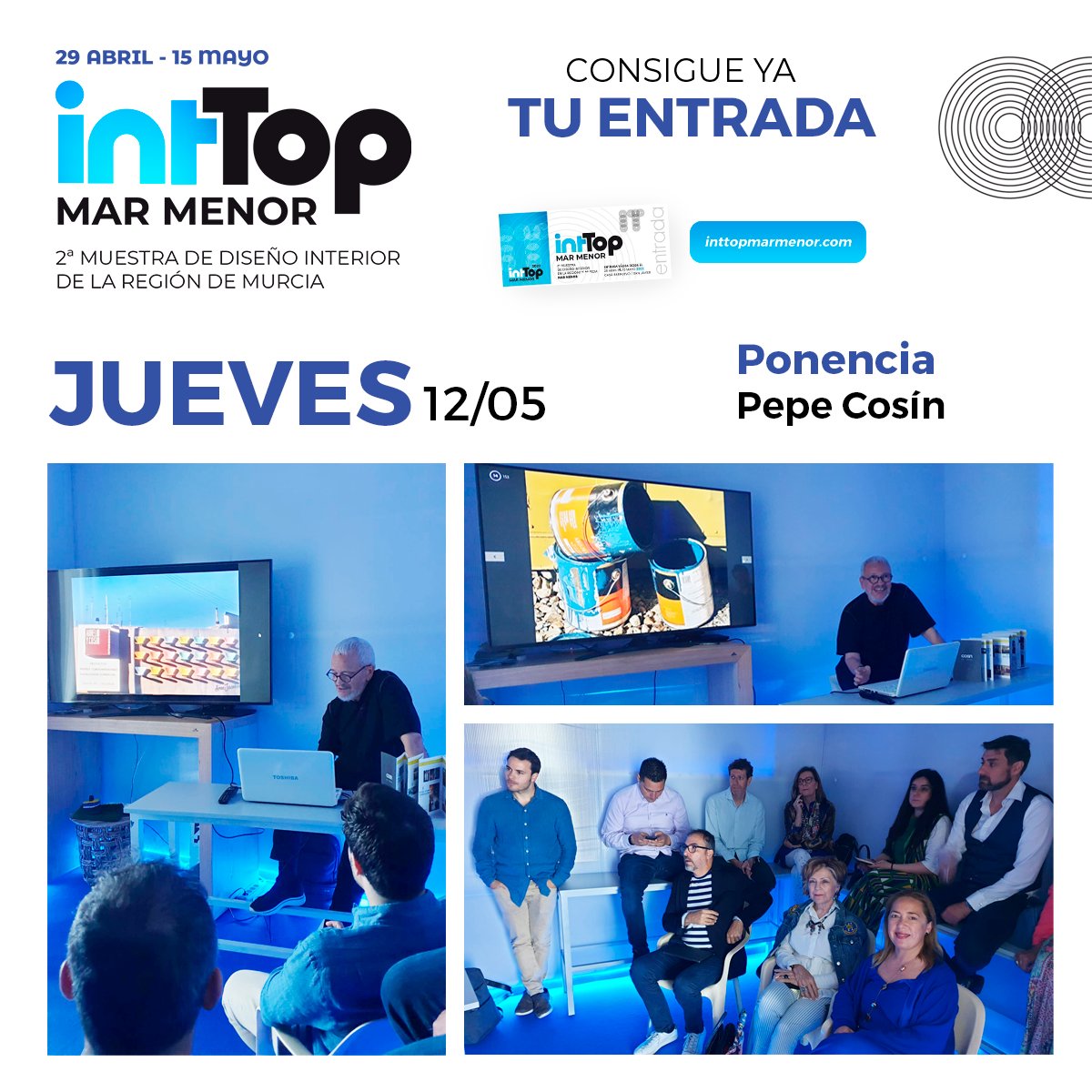 inttopcodid's tweet photo. Esta mañana a las 11:00h. hemos disfrutado de la ponencia de Pepe Cosín, fundador y CEO de Cosín Estudio y un referente en el interiorismo.

❤️ Ha sido un placer compartir la mañana con él y disfrutar de todo lo que nos ha contado en su ponencia. https://t.co/Khj8p8xeGO