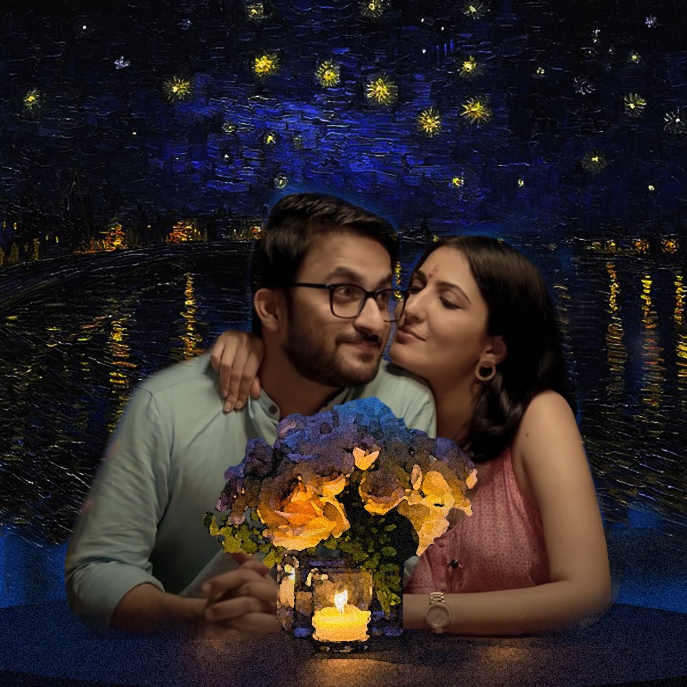 Looks like Nikhil & Anita are out for date night! 🕯🌟 
#DiceMedia #Datenight #thursdayvibes