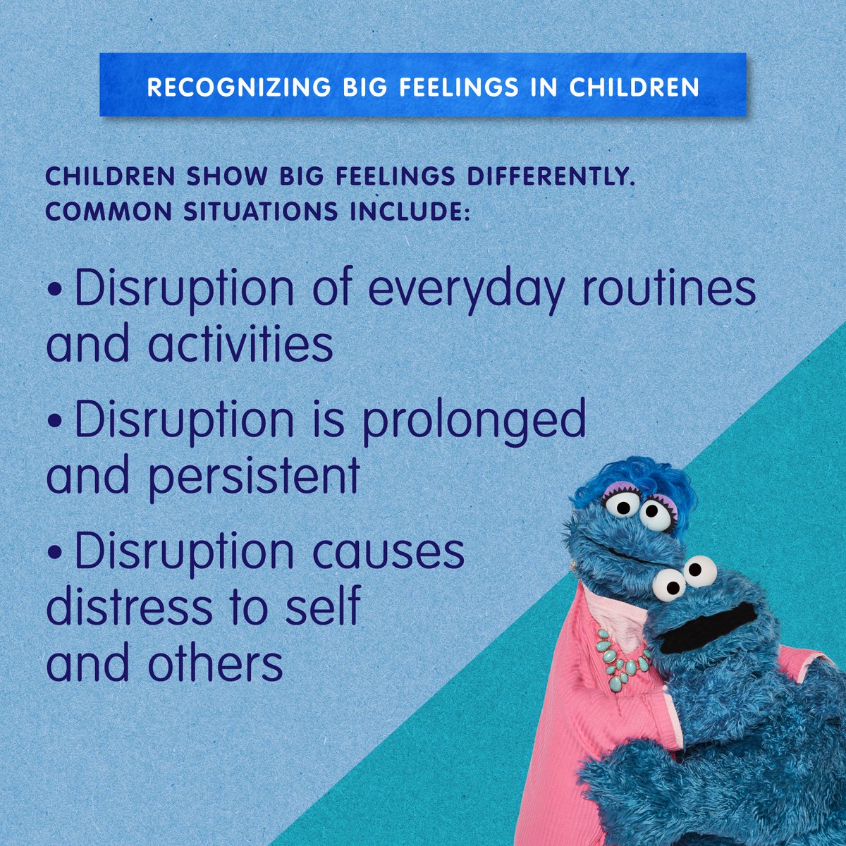 sesamestreet's tweet photo. Little ones might feel overwhelmed when dealing with emotions, but you can help them move through it. We're here for you with tips on recognizing and responding to big feelings. #ViaViatris https://t.co/8vmAlb50Y2