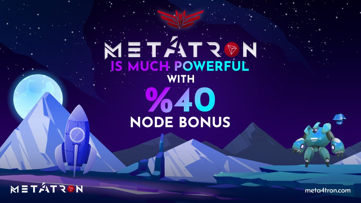 Meta4tron's tweet photo. #Meta4tron is the much powerful with %40 #Node Bonus🚀 https://t.co/Jpazm84Vvm