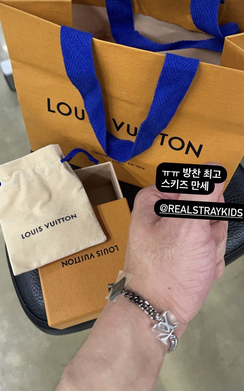 y樂☆ on X: bang chan is wearing $1,630.00 louis vuitton trainer