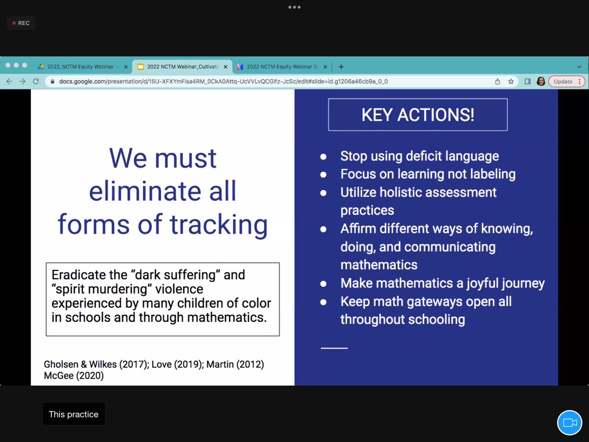 camats10's tweet photo. Check out this session on the @NCTM website Professional Development Past Recordings April 19 Equity Webinar Series #NCTMPD Grades and Test Score Do Not Define Us as Math Learners by @JuliaAguirre23 How do I know weβve succeeded? @camats10 Open to all. https://t.co/Khli2qzaCx