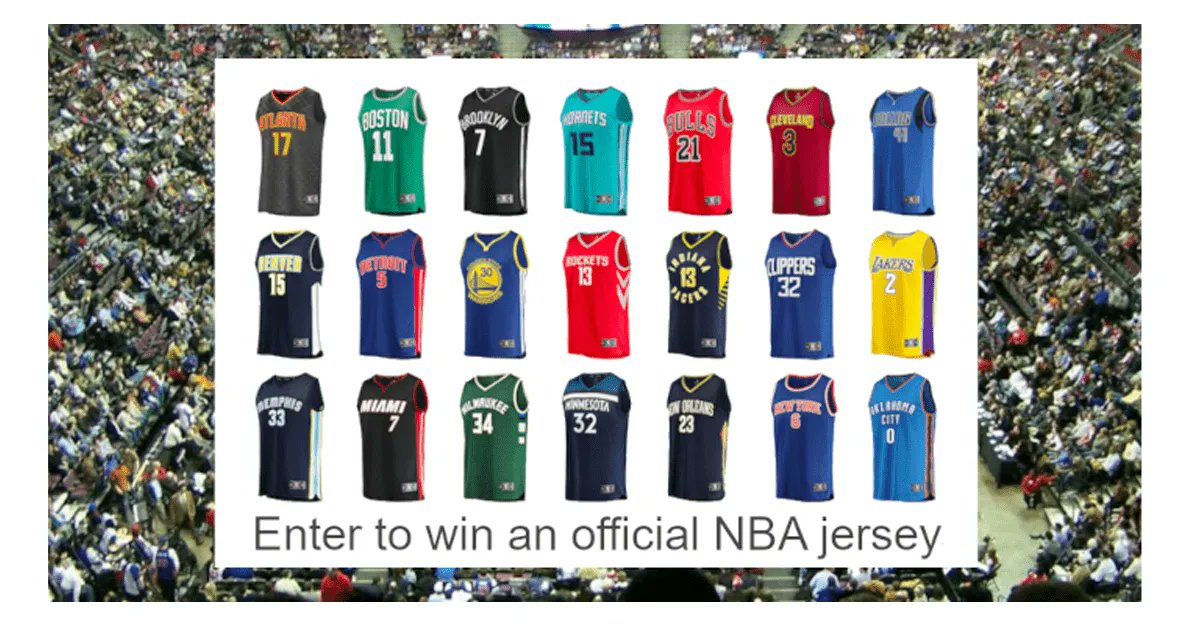 GooseGiveaways's tweet photo. Enter for your chance to win an Official NBA National Basketball Association Jersey
🖱️ Click below for sweepstakes link and details 👇 https://t.co/iqoa6hGSDC
🌍️ US, 13+
#basksetball #NBA #sweepstakes #giveaway #contest #contestalert #win #giveawaycontest #contestgiveaway https://t.co/wWkh8xzqyF