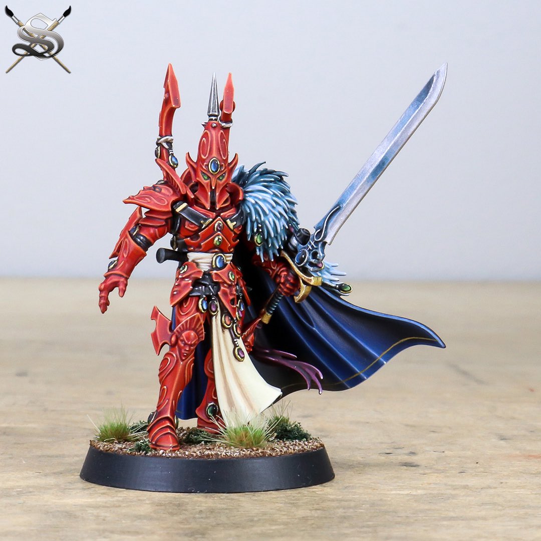 SiegeStudios's tweet photo. “I AM THE CHOSEN CHAMPION, SWORD OF YNNEAD!” We loved painting this phenomenal model for our client in this vibrant red!
Book your commission:
https://t.co/jwbtgJUCD5
#eldar #aeldari #eldars #eldar40k #ulthwe #ulthwé #waveserpent #aeldaricraftworlds https://t.co/4K601XMCK6