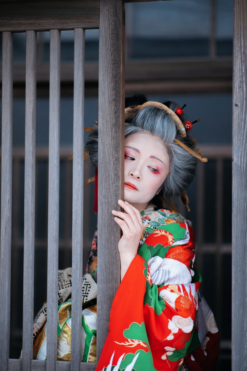 夢の跡

Direction：　<a href="/antiquekimono/">ワダフミ★3/8わみん日本人形雛の家</a> 
Photo by：　@kuromitu_photo 

  #花魁　#五十嵐家住宅　#niigata  #portrait #kimono