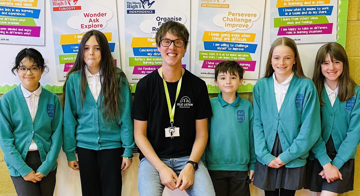 maximjkelly's tweet photo. Its #ThisIsMeWeek at @LaxeySchool and @DhoonSchool this week and today mental health charity #IsleListen met with our two pupil councils and led an assembly in each school ๐คฉ๐ฎ๐ฒ๐ #MHAW #IsleOfMan https://t.co/8YcoYNl5Zh