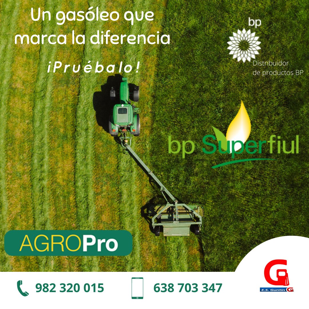 ES_Guntin's tweet photo. Te contamos nuestro secreto🤫:
En #esguntindistribución confiamos en los gasóleos BP ALTO RENDIMIENTO🔥 ¿por qué? pues porque 👉 por cada litro ➕ENERGÍA 👉Utilizas ➖CARBURANTE por tanto ➖COSTES‼💚
https://t.co/FKSud0xKU8
https://t.co/mGQ7vRIhew
#gasóleoagricola #gasoleo https://t.co/IBojh4Ve80
