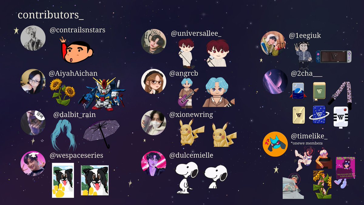 studioweve's tweet photo. This project was made possible by @orangebunnit who coordinated and worked hard on this project with a number of amazing artist WEVEs! Be sure to drop by their profiles and show your appreciation for their artwork!

(You can also see their individual art in the i-spy below!) https://t.co/cK697HTCFu