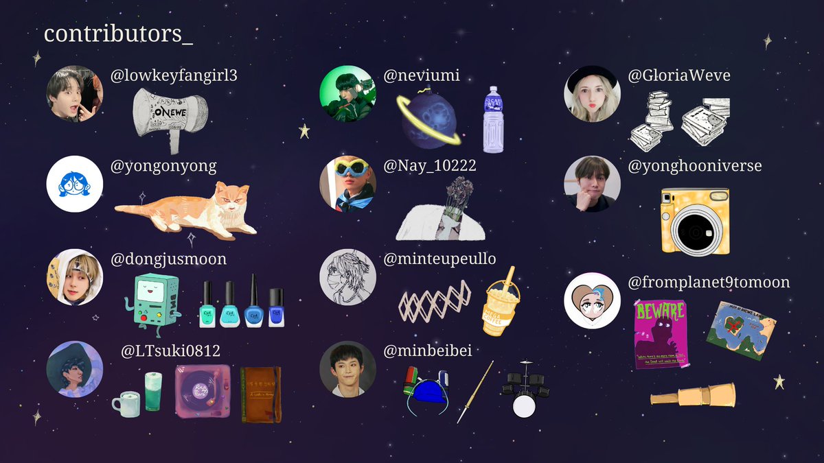 studioweve's tweet photo. This project was made possible by @orangebunnit who coordinated and worked hard on this project with a number of amazing artist WEVEs! Be sure to drop by their profiles and show your appreciation for their artwork!

(You can also see their individual art in the i-spy below!) https://t.co/cK697HTCFu