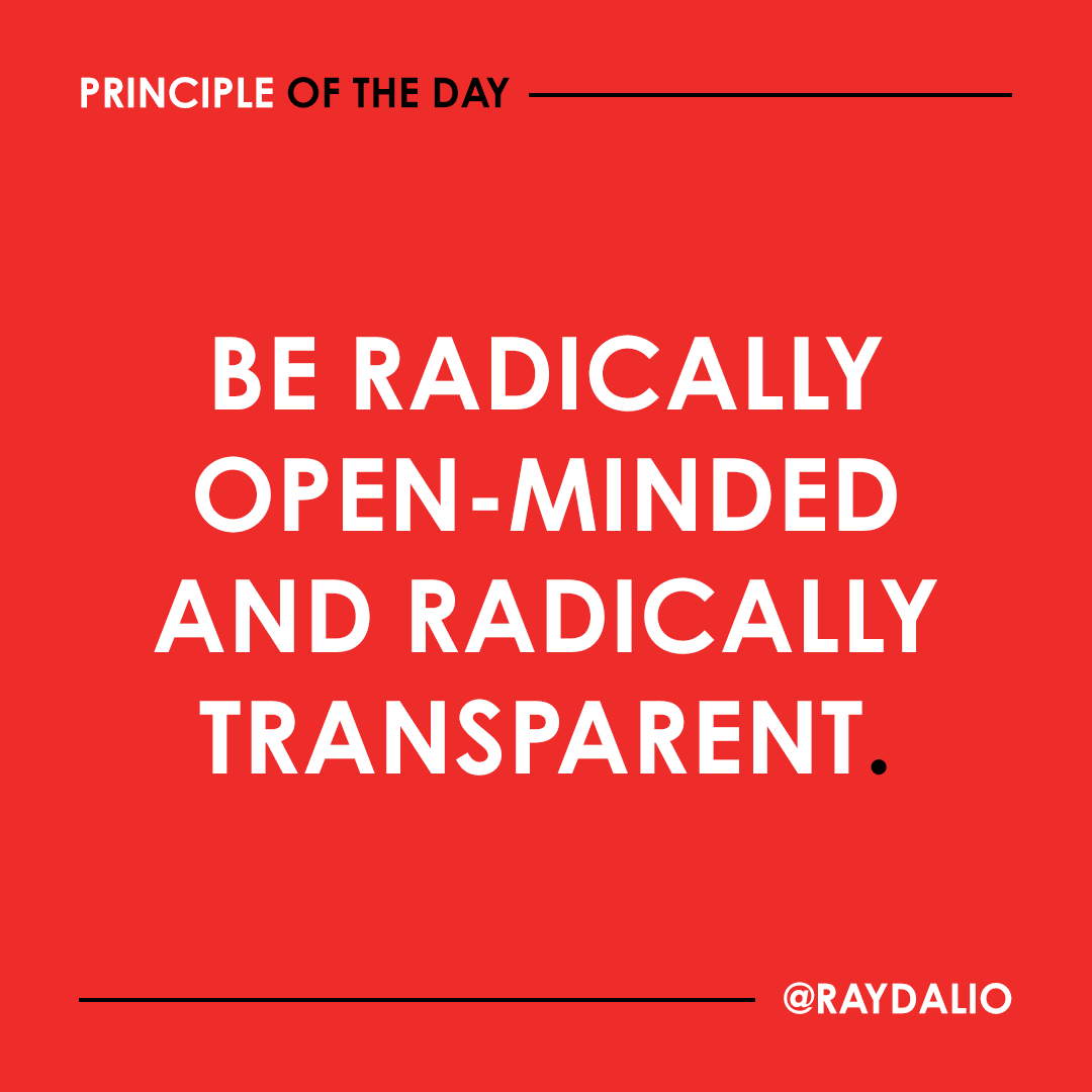 RayDalio's tweet photo. None of us is born knowing what is true; we either have to discover what’s true for ourselves or believe and follow others. The key is to know which path will yield better results. #principleoftheday https://t.co/lHRbFeoAFM