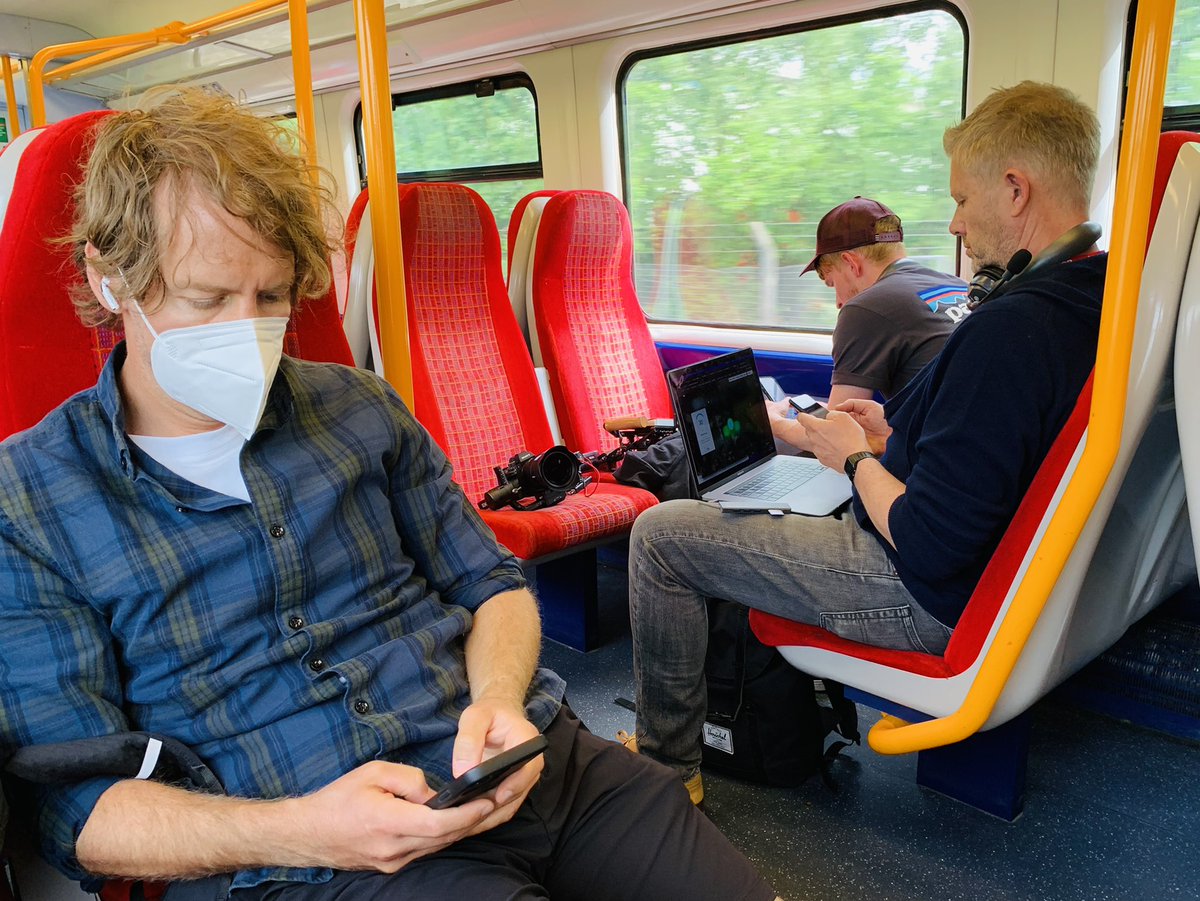 How many #F1 world champions are on a commuter train in London right now? I’m going to say: “One.”