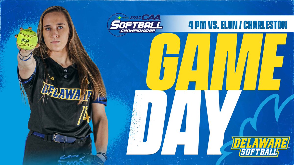 Delaware_SB's tweet image. GAME DAY! The @CAASports Championship starts today!!

🕓 4 p.m.
🆚 No. 4 Elon / No. 5 Charleston
📍 Elon, N.C. (Hunt Softball Park)
📺 @FloSoftball - bit.ly/36QsNUb
📊 bit.ly/3wo81nB

#BlueHens | #BTF