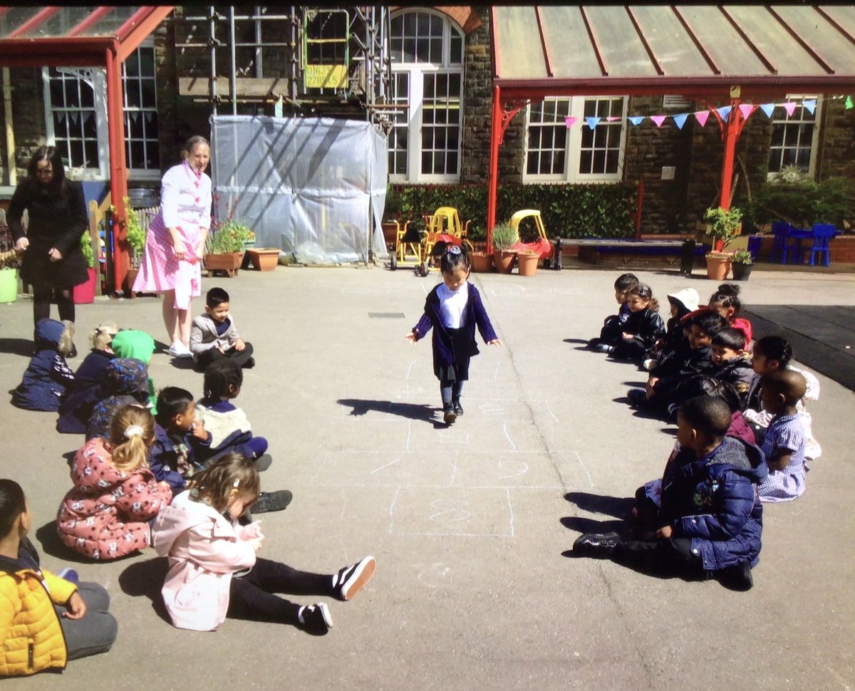 SWPSNursery's tweet photo. Look at us playing Hopscotch in Nursery PM. https://t.co/UREweYbbez