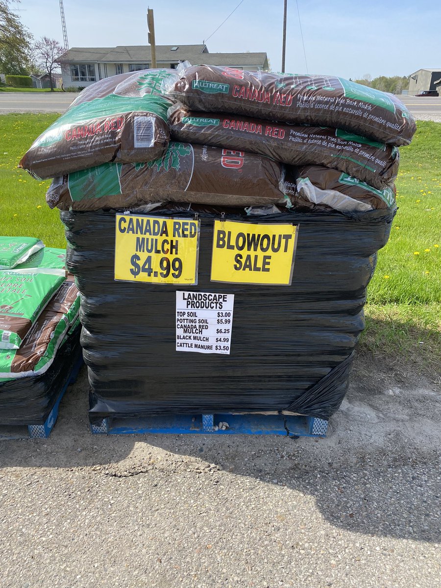 melissacourtla1's tweet photo. It is landscaping time ! Right now Canada red mulch on sale at Courtland UPI, get it now, great buy #landscaping #mulch https://t.co/xGXSFJy9Yi