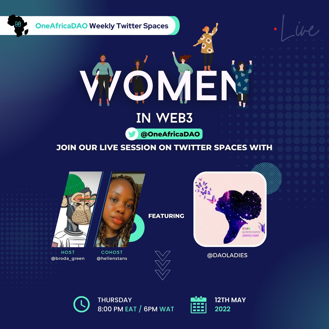 Today! 6pm WAT | 8pm EAT, you don't want to miss this.

x.com/i/spaces/1ynJO…