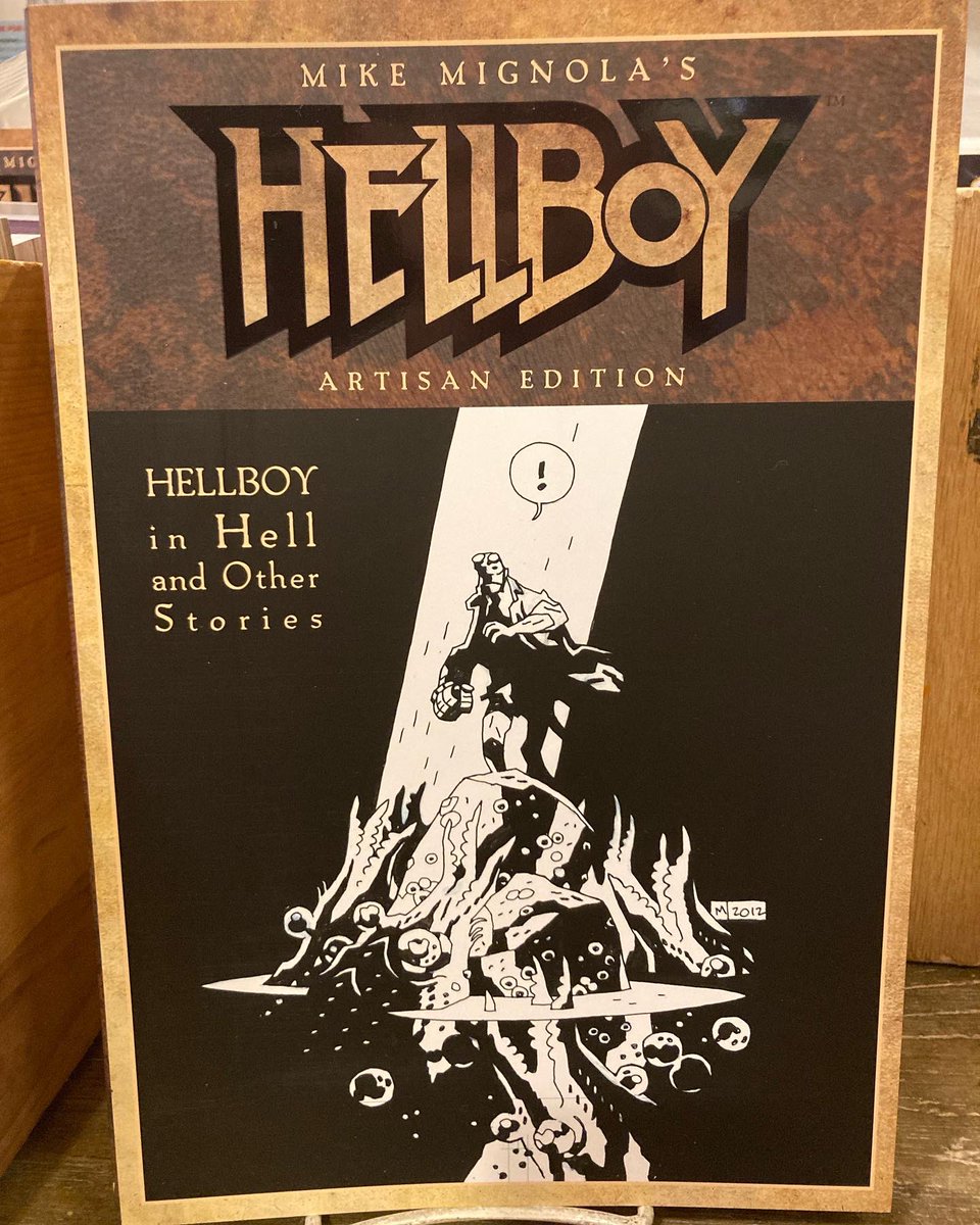 strangeadventrz's tweet photo. If you missed out on the Artist Edition of #hellboyinhell, donβt worryβyou can still enjoy those sweet hi-res scans of #mikemignolaβs original art in the new smaller, more affordable HELLBOY IN HELL Artisan Edition from #idwpublishing ($53.99 CDN), on sale now! https://t.co/UN9YdXTDZ3