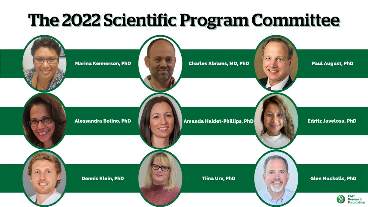 The CMT Research Foundation is proud to introduce the Scientific Program Committee for the 2022 Global CMT Research Convention. They are building a stimulating program that will advance the science of finding treatments and cures for all affected by CMT.
cmtconvention.cmtrf.org