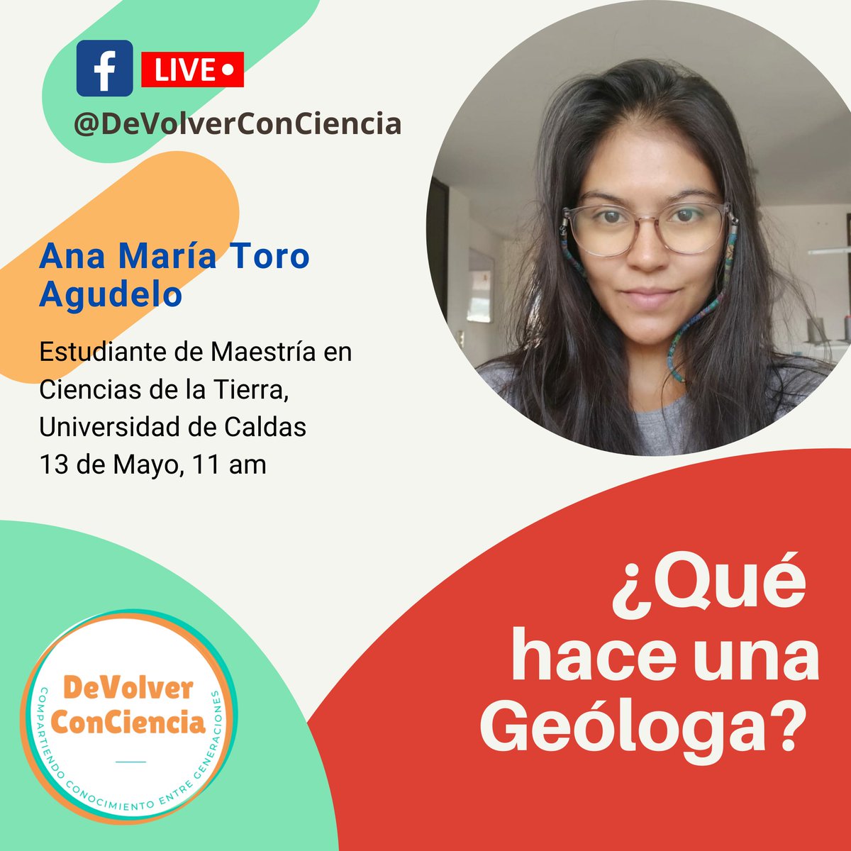 Mañana a las 11 am, estaremos junto a <a href="/Anamtoro/">Ana María Toro Agudelo</a> conversando acerca de geología y volcanes. Te esperamos para juntos aprender y responder a muchos interrogantes del tema. facebook.com/10172806227697…
<a href="/GeoLatinas/">Latinas in Earth and Planetary Sciences</a> #mujeresenciencia #cienciacolombiana #WomenInSTEM