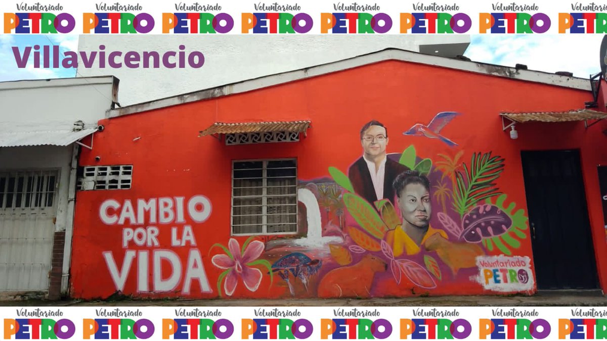 DavidRacero's tweet photo. ¡A qué no adivinan cuántos murales vamos por toda Colombia!
#MilMuralesPorElCambio https://t.co/l6IqRzZGTq