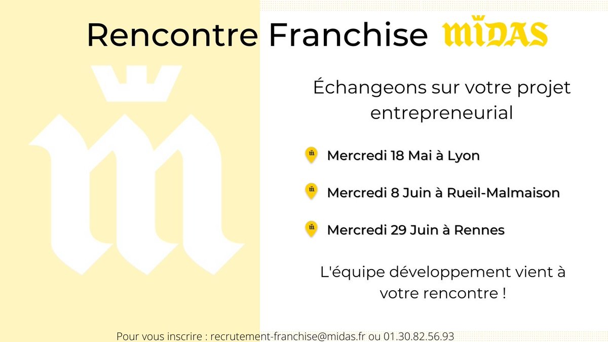 Recrutement Franchise Midas tweet media